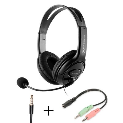 AURICULARES + MICROFONO PHOENIX BLACK JACK