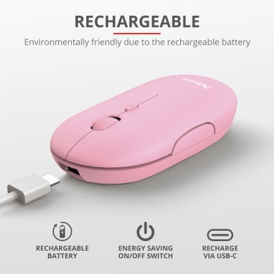 RATON TRUST PUCK RECARGABLE WIRELESS BLUETOOH PINK