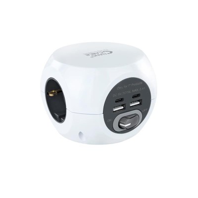 REGLETA NANOCABLE 3XSCHUKO + 2XUSB-C + 2XUSB-A 16A WHITE