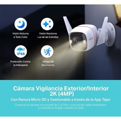 CAMARA IP TP-LINK TAPO C320 WIRELESS FULL HD 2K 4MP EXTERIOR IP66