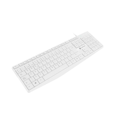 TECLADO NATEC NAUTILUS SLIM LAYOUT USB WHITE