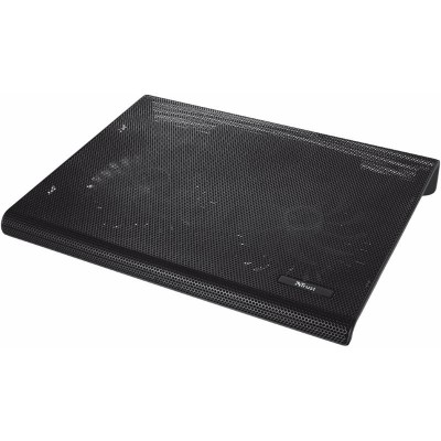 SOPORTE + VENTILADOR NOTEBOOK TRUST HASTA 17.4 BLACK