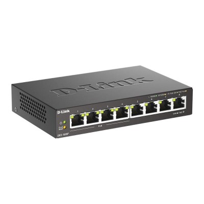 SWITCH D-LINK GIGABIT 8 PUERTOS DGS-1008P/E (4XPOE)