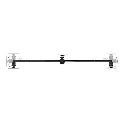 SOPORTE DE MESA TV/MONITOR TOOQ 13-27 8KG 2 BRAZOS PARA 3 PANTALLAS