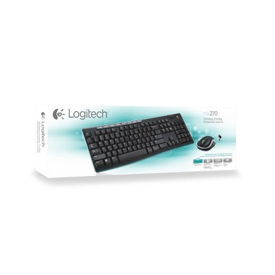 TECLADO+RATON LOGITECH MK270 WIRELESS NEGRO