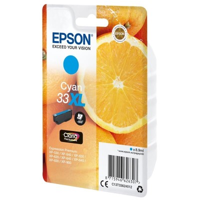 TINTA EPSON C13T33624012 CYAN XL 33XL