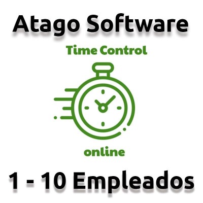 TIME CONTROL DE PRESENCIA ATAGO EN LA NUBE 1-10 EMPLEADOS ( ANUAL )