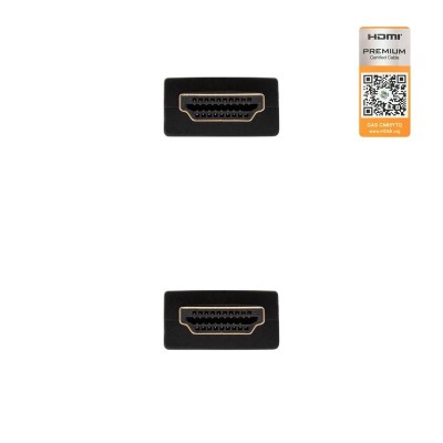 CABLE HDMI V2.0 4K 60HZ 18GBPS AM-AM NEGRO 2M NANOCABLE