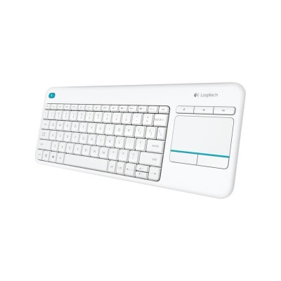 TECLADO LOGITECH K400 RF WIRELESS TOUCHPAD WHITE