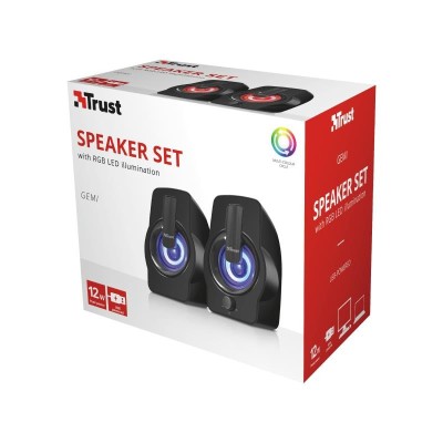 ALTAVOCES 2.0 GEMI RGB 12W ALIMENTACION USB TRUST