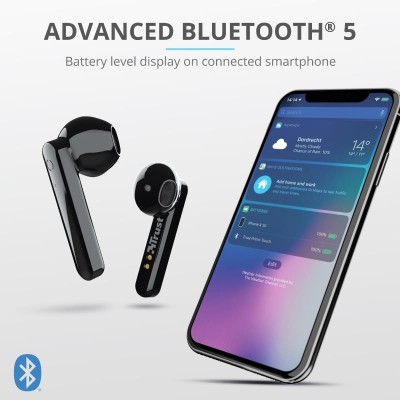 AURICULARES TRUST PRIMO TOUCH EARPHONES BLUETOOTH WIRELESS BLACK