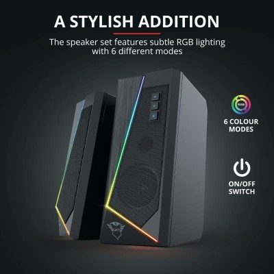 ALTAVOCES TRUST GAMING GTX 609 ZOXA RGB 2.0 SPEAKERSET