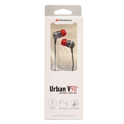 AURICULARES + MICROFONO PHOENIX URBAN JACK BLACK