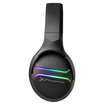 AURICULARES + MICROFONO PHOENIX GAMING WIRELESS 7.1 RGB BLACK