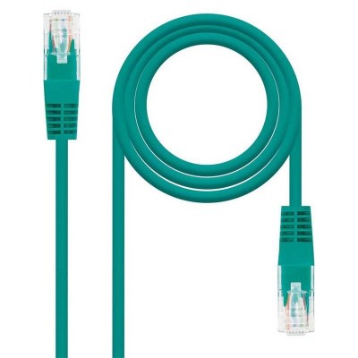 CABLE DE RED CAT.6 UTP 0.25M NANOCABLE GREEN