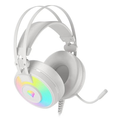 AURICULARES + MICROFONO GENESIS NEON 600 GAMING USB WHITE RGB