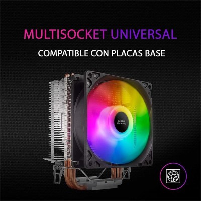 VENTILADOR DISIPADOR MARS GAMING MCPUARGB CPU 90MM ARGB INTEL/AMD BLACK