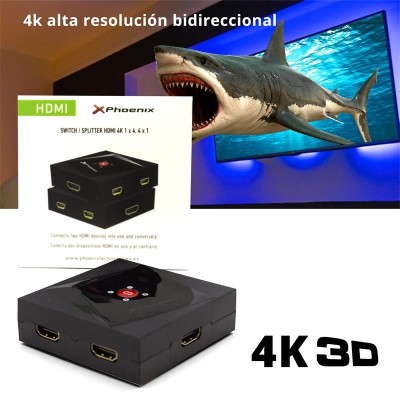 CONMUTADOR HDMI PHOENIX 4X1 SWITCH BIDIRECCIONAL