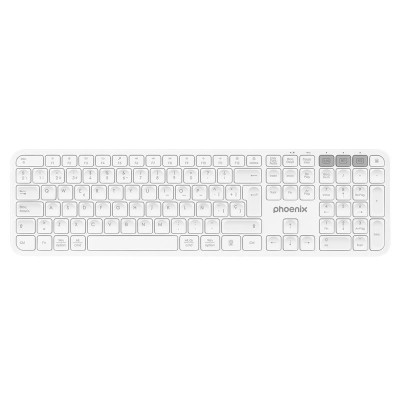 TECLADO PHOENIX K300 MULTIDISPOSITIVO WIRELESS WHITE