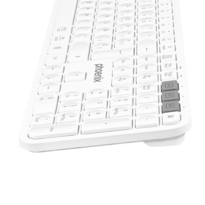 TECLADO PHOENIX K300 MULTIDISPOSITIVO WIRELESS WHITE