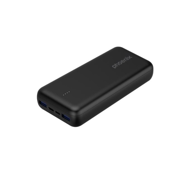 POWERBANK PHOENIX 20000MAH 2X USB + USB-C PD BLACK