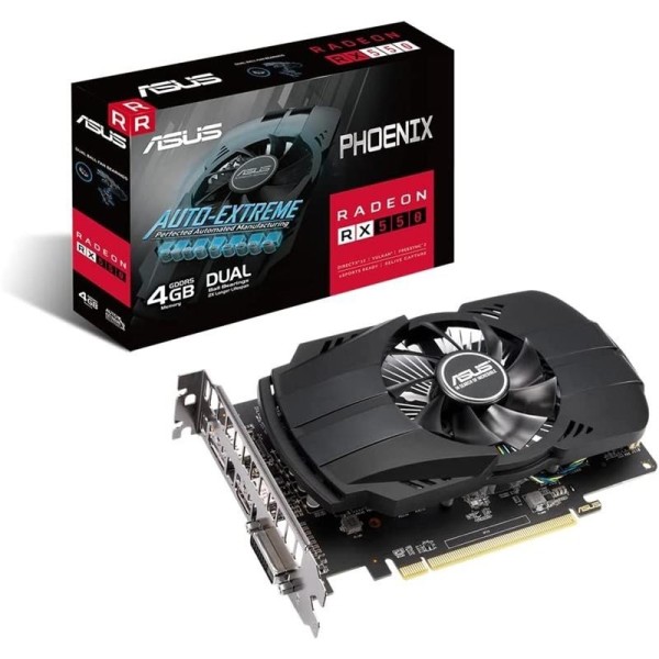 TARJETA DE VIDEO ASUS PHOENIX RX550 RADEON DUAL 4GB DDR5