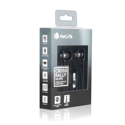 AURICULARES + MICROFONO NGS CROSSRALLYSILVER IN EAR AUX SILVER