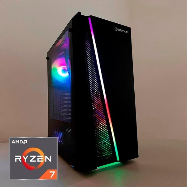 ORDENADOR GAMING GLAYZE RGB RYZEN 7 5700G/16G/SSD500 NVME/REF.LIQ/700W