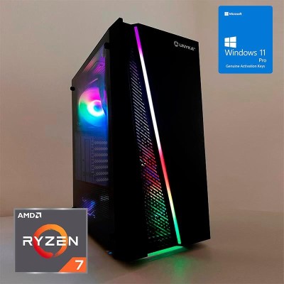 ORDENADOR GAMING GLAYZE RGB RYZEN 7 5700G/16G/SSD500 NVME/REF.LIQ/700W/W11P