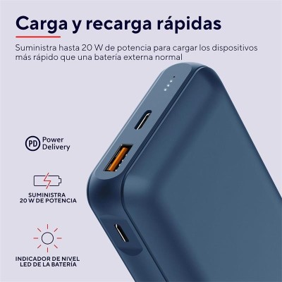 POWERBANK TRUST REDOH 20000MAH USB-A + X2 USB-C BLUE