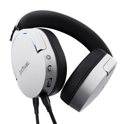 AURICULARES + MICROFONO TRUST GAMING RGB GXT 490W FAYZO HEADSET 7.1 WHITE