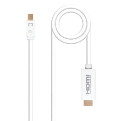 CABLE MINI DP A HDMI  MINI DP/M-HDMI/M NANOCABLE 2M WHITE