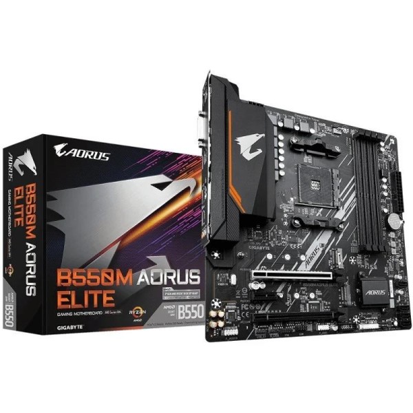 PLACA BASE GIGABYTE GA-B550M AORUS ELITE AMD AM4 HDMI + DVI