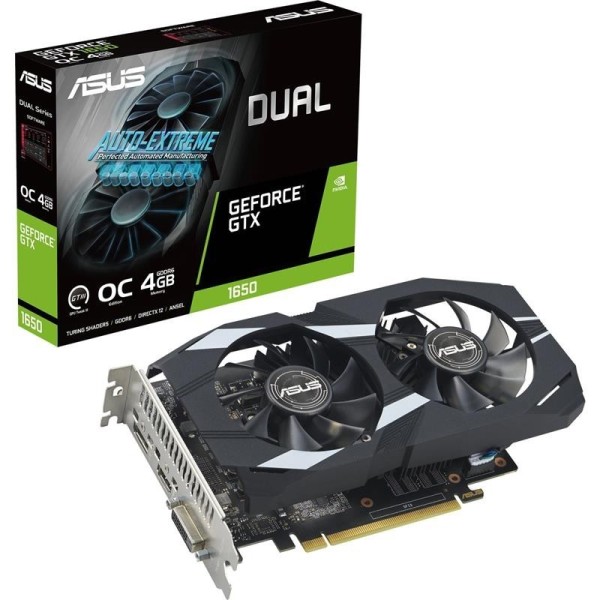 TARJETA DE VIDEO NVIDIA ASUS GTX1650 DUAL OC 4GB GDRR6 PCIE