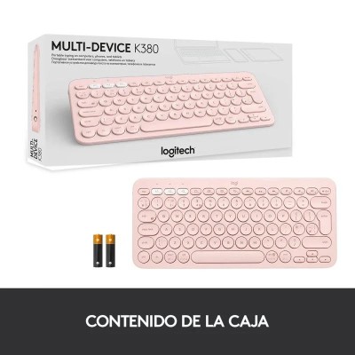 TECLADO LOGITECH K380 TKL BLUETOOTH MULTI-DEVICE ROSE