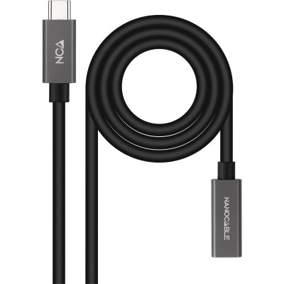 CABLE USB 3.2 ALARGADOR USB-A/M A USB-C/H 1.5M NANOCABLE BLACK