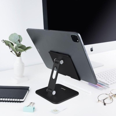 SOPORTE SOBREMESA TOOQ AJUSTABLE PARA TABLET HASTA 13 BLACK