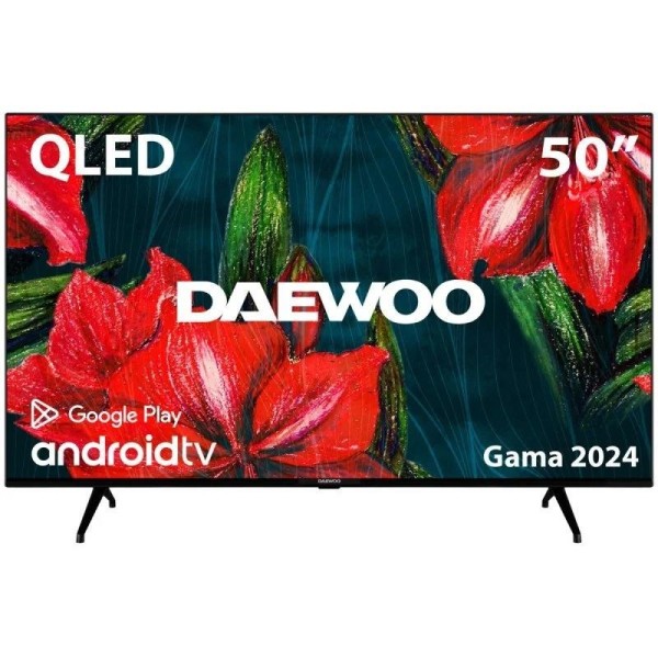 TELEVISOR QLED DAEWOO 50 4K UHD USB SMART TV ANDROID WIFI BLUETOOTH DOLBY