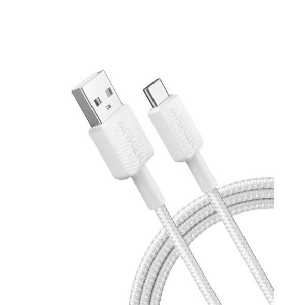 CABLE ANKER 322 USB-C TRENZADO 1.8M 60W WHITE