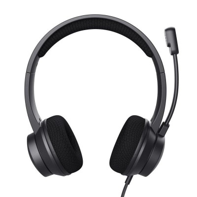 AURICULARES + MICROFONO TRUST HS-260 HEADSET ENC USB-A/USB-C BLACK