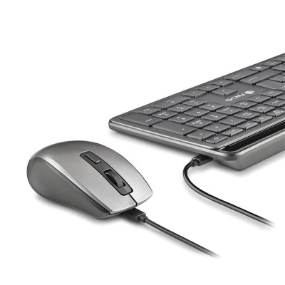 TECLADO + RATON NGS ECLIPSE SLIM SILENT WIRELESS BT MULTI RECARGABLE GREY