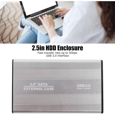 CAJA EXTERNA ONEWAY HDD 2.5 SATA USB 3.0 SILVER