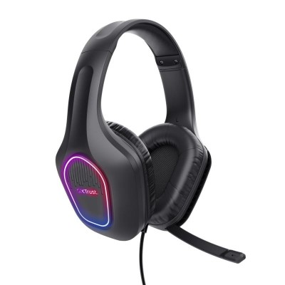 AURICULARES + MICROFONO TRUST GAMING GXT 416 ZIROX HEADSET RGB BLACK