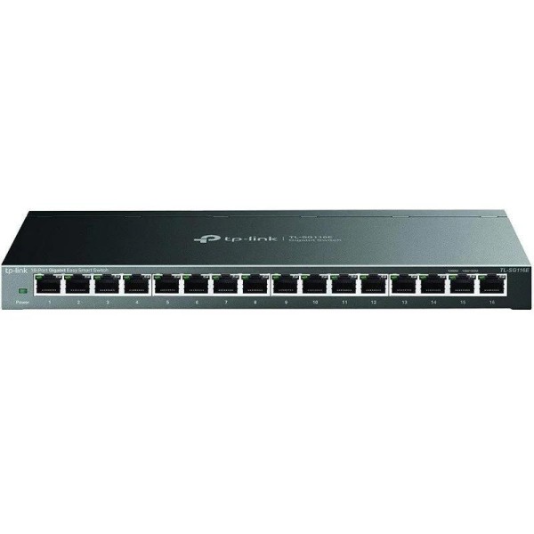 SWITCH TP-LINK 16 PUERTOS GIGABIT TL-SG116E METALICA