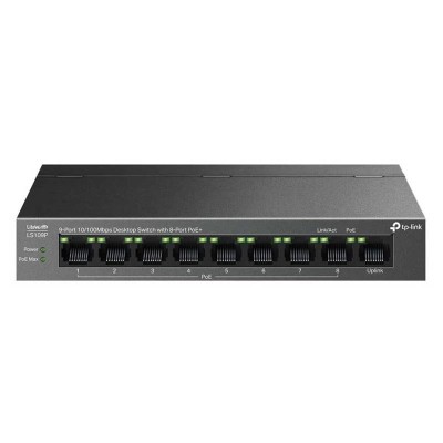 SWITCH TP-LINK ETHERNET 9 PUERTOS POE+ LS109P