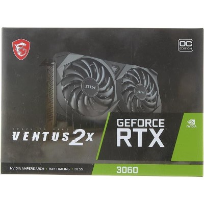 TARJETA DE VIDEO MSI RTX3060 VENTUS 2X OC 12GB DDR6