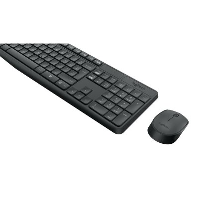 TECLADO + RATON LOGITECH MK235 WIRELESS BLACK