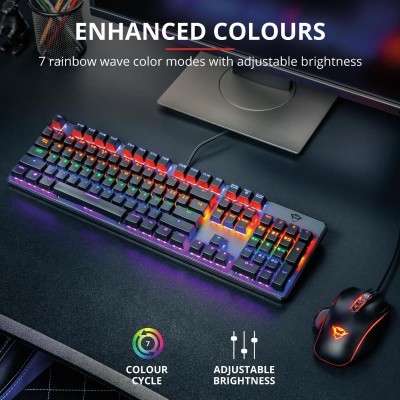 TECLADO TRUST GAMING GXT 865 MECANICO USB RGB