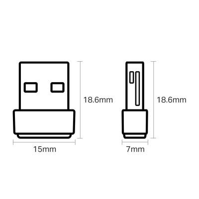 WIRELESS ADAPTADOR USB TP-LINK ARCHER T2U NANO 600MBPS