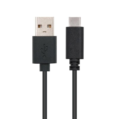 CABLE USB 3A TIPO USB-CM-AM NEGRO 1M NANOCABLE